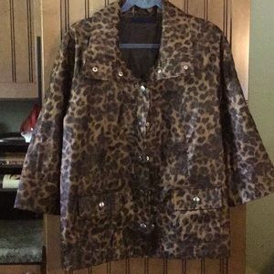 Leopard Print Lightweight Jacket